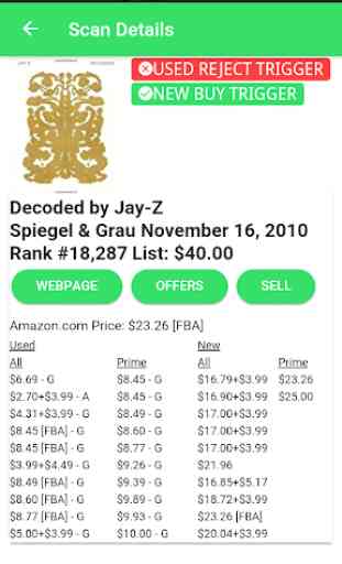 FBA Barcode Scanner - Amazon Ebay Walmart Prices 3