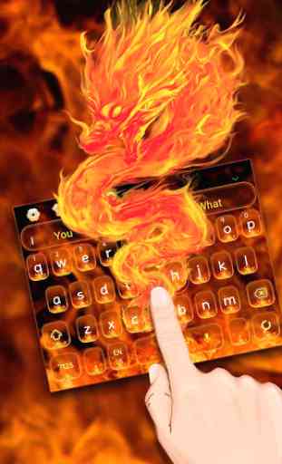 Fiery Dragon Keyboard Theme 1