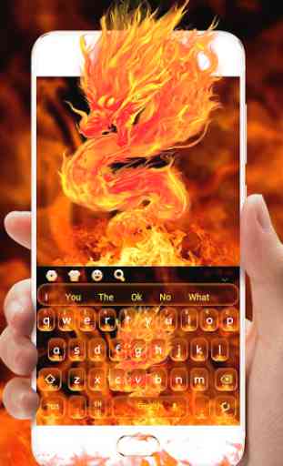 Fiery Dragon Keyboard Theme 3