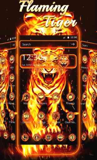 Flaming Tiger Theme 1