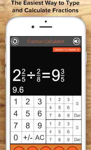 Fraction Calculator + Decimals 1
