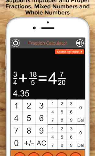 Fraction Calculator + Decimals 2