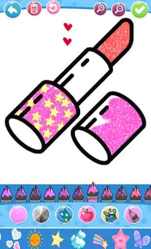Glitter Beauty Accessories Coloring and drawing 2