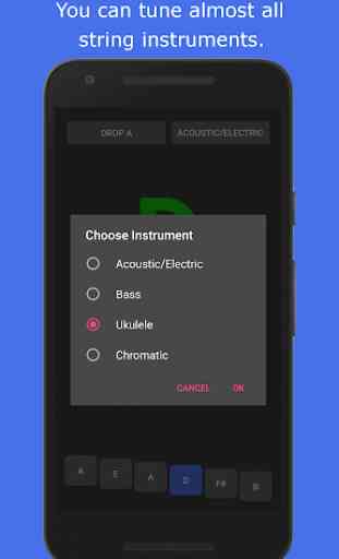 Guitar Tuner - tune in Standard, Drop or any tone 4