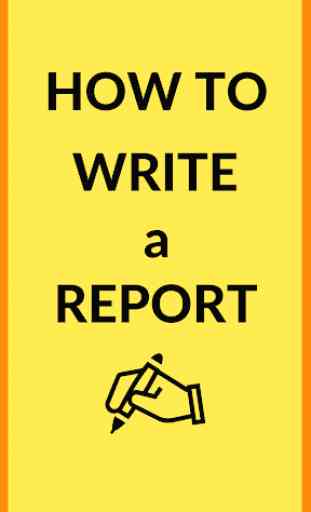 How To Write A Report 1