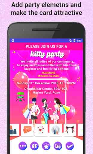 Kitty Party Invitation Maker 3