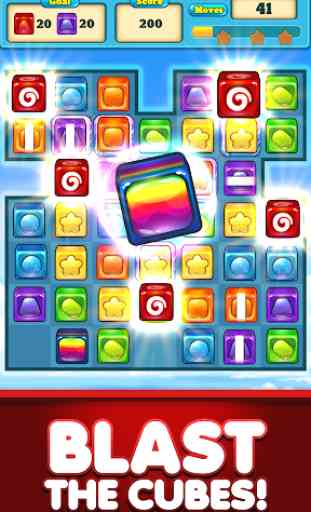 Match 3 Candy Cubes Puzzle Blast Games Free New 3