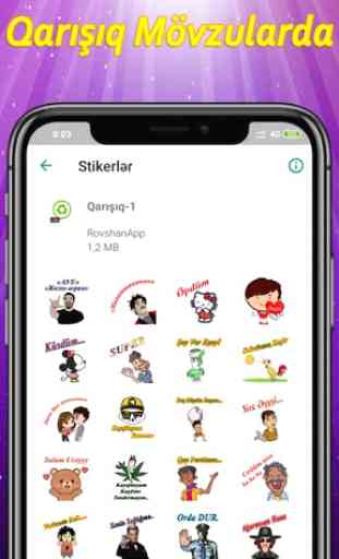 Menim Stikerim - Azerbaijan Stickers for WhatsApp 3