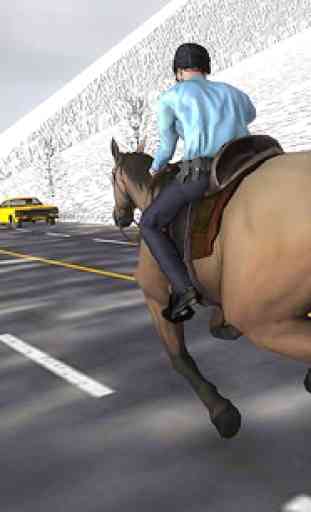 Mounted Horse Police Chase: NY Cop Horseback Ride 1