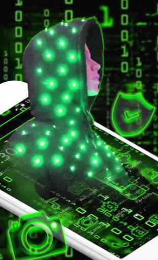 Neon Secret Hacker Launcher Theme 2