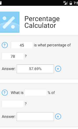 Percentage Calculator by MES 1