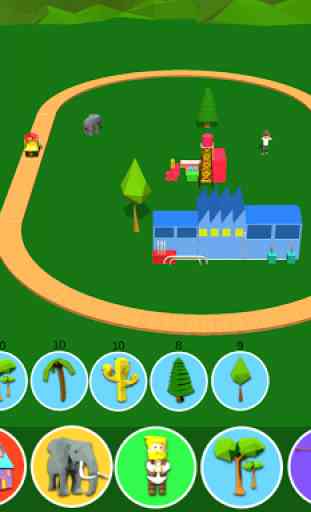 Play & Create Your Town - Free Kids Toy Train Game 2
