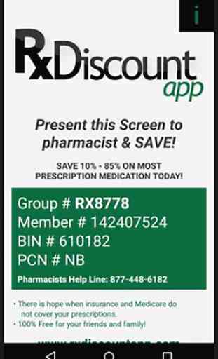 Prescription Drug Discounts - Rx Discount App 1
