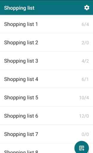 Shopping list. Notepad 1