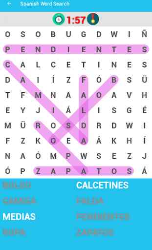 Spanish Word Search Game 4