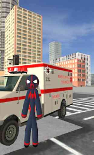 Spider Stickman Rope Hero - Vegas Crime City 2