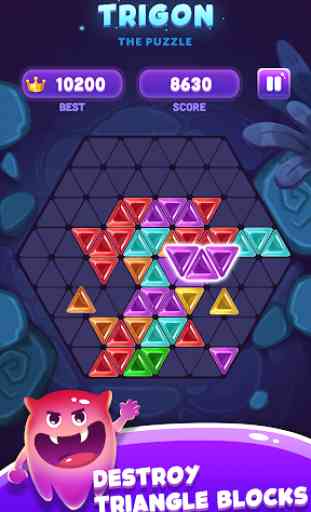 Trigon Jewel: Triangle Block Puzzle Game 1
