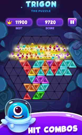 Trigon Jewel: Triangle Block Puzzle Game 2
