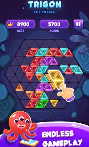 Trigon Jewel: Triangle Block Puzzle Game 4