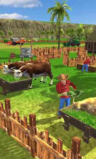 Virtual Farmer Tractor: Modern Farm Animals Game 1