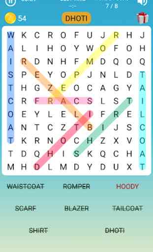 Word Search Game in English 1