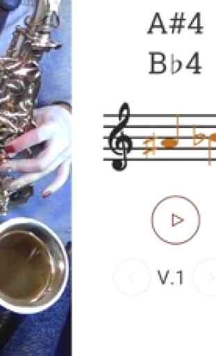 2D Saxophone Fingering Chart 1