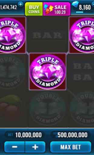 3 Pink Jackpot Diamonds Slots 2