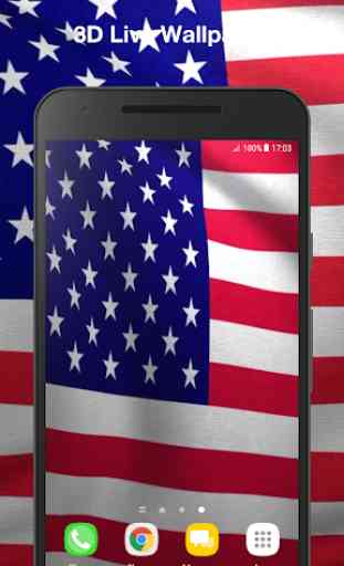 3D US Flag Live Wallpaper 1