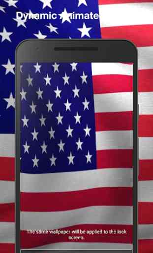 3D US Flag Live Wallpaper 2