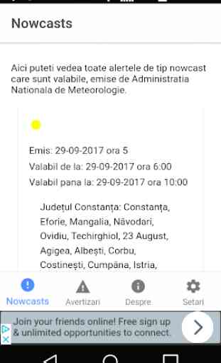 Alerte Meteo Romania 1