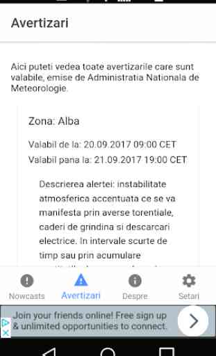 Alerte Meteo Romania 2