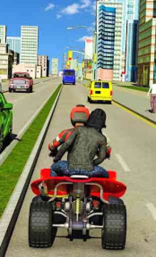ATV Bike City Taxi Cab Simulator 4