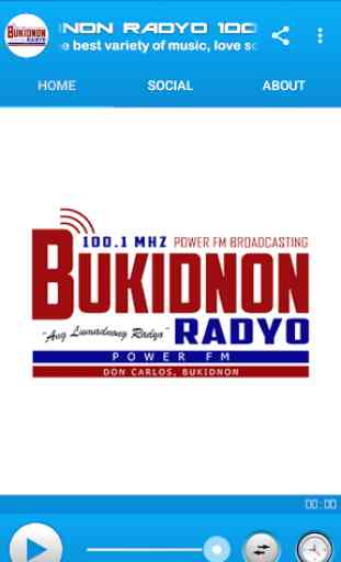 BUKIDNON RADYO 100.1 mHz POWER FM 2