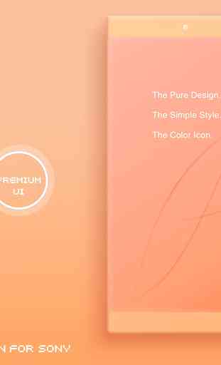 COLOR™ Theme | ORANGE Xperia - Design For SONY  1