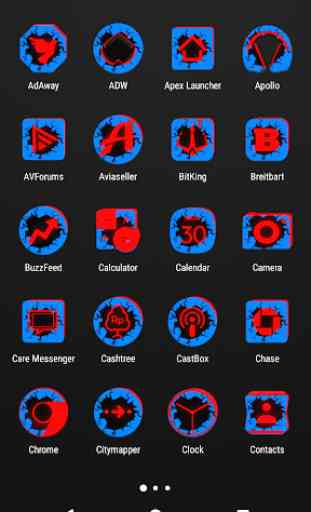 Cracked Red and Blue Icon Pack ✨Free✨ 2