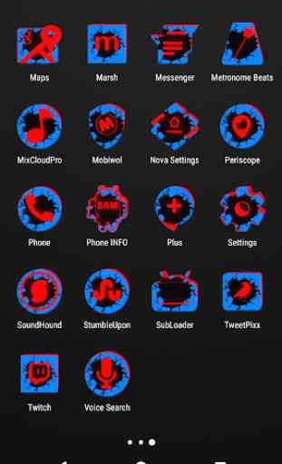 Cracked Red and Blue Icon Pack ✨Free✨ 4