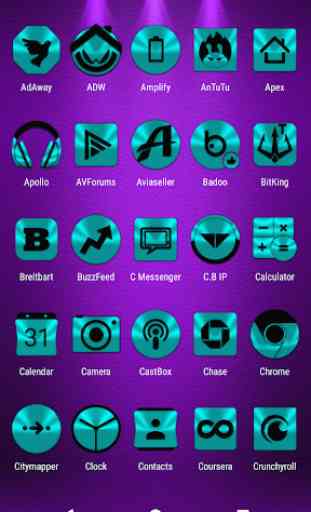 Cyan and Black Icon Pack ✨Free✨ 3