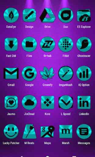 Cyan and Black Icon Pack ✨Free✨ 4