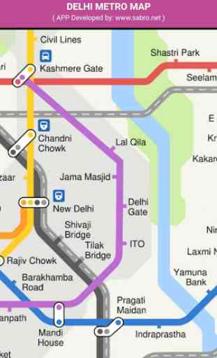 Delhi Metro Subway Map Offline 3