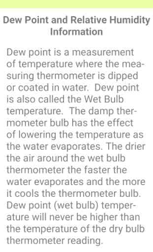 Dew Point - Humidity Calculator 2