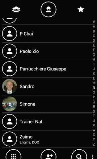 Dialer Circle BW Theme for Drupe or ExDialer 4
