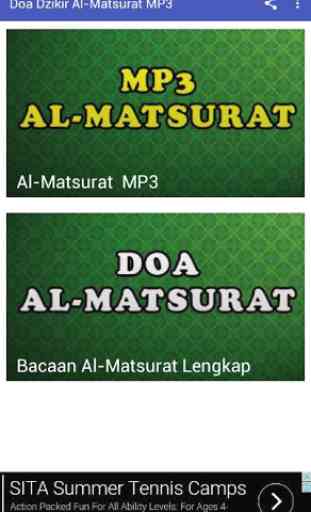 Doa Dzikir Al-Matsurat MP3 1