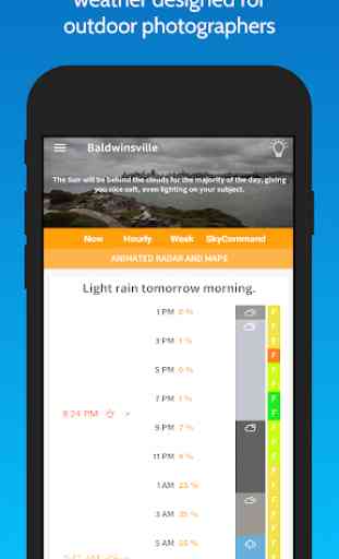Fotocast - Weather Forecast for Photographers 1