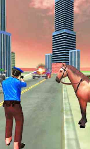 Horse Police crime simulator: Miami crime city war 1