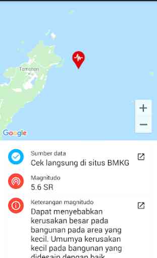 Info Gempa Indonesia,  Bersumber dari BMKG 3