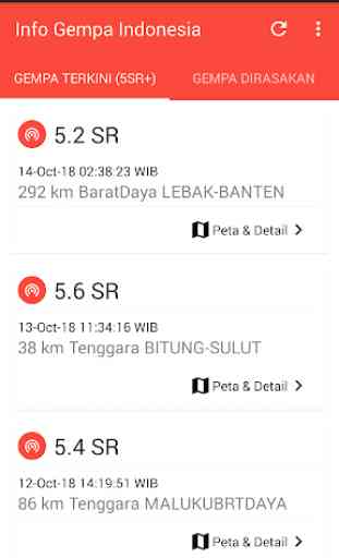 Info Gempa Indonesia,  Bersumber dari BMKG 4