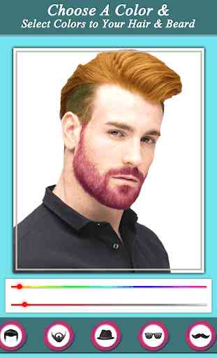 Mustache & Beard Color Effect - Hair Color Changer 3