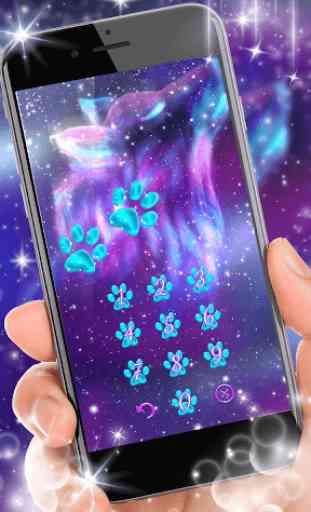 Night Sky Wolf 3D Live Lock Screen Wallpapers 2