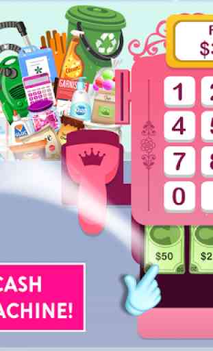 Pink Princess Grocery: Cash Register Supermarket 4