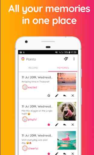 Pointo: Voice Diary, Mood Journal, Voice Notes 1
